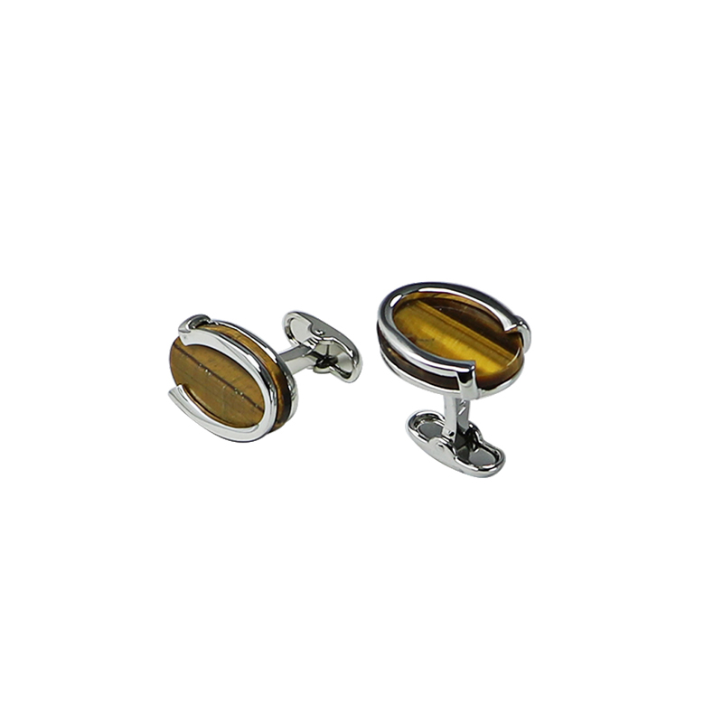 Tiger\\ s Eye Oval U Shape Cuff Lingid